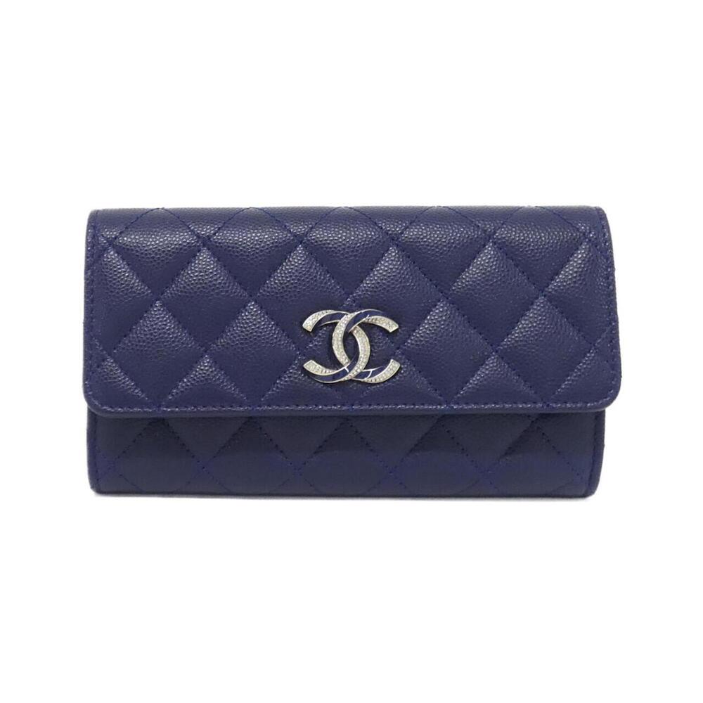 CHANEL Blue Wallet